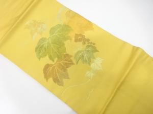 葡萄模様織り出し　名古屋帯